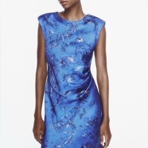 Brand new Satin floral midi dresss